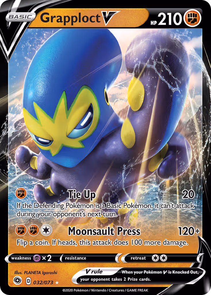 Grapploct V 32/73 Pokemon card