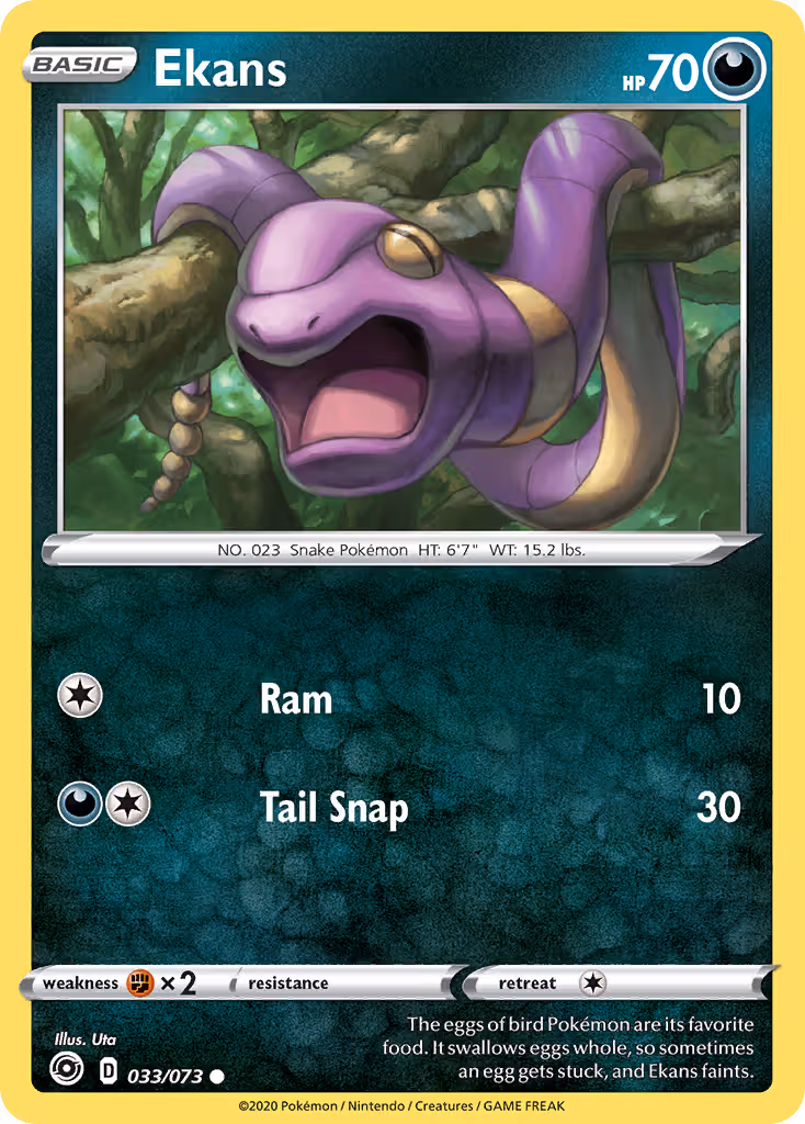 Ekans 33/73 Pokemon card