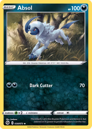 Absol 38/73 Pokemon card