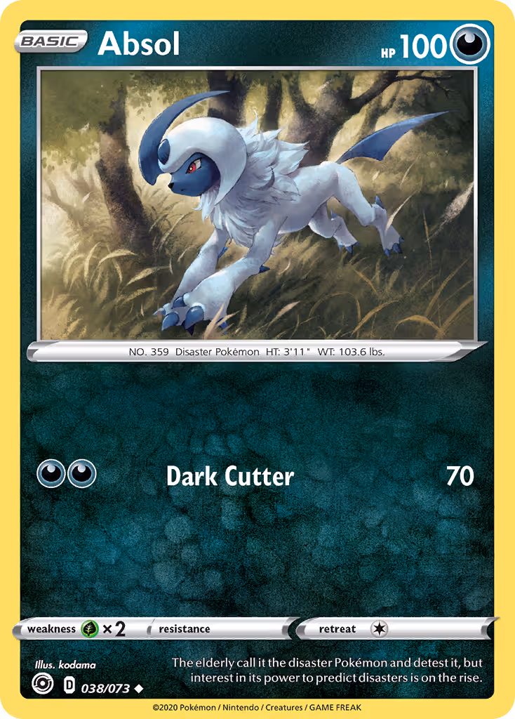 Absol 38/73 Pokemon card