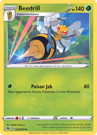 Beedrill 4/73 Pokemon card