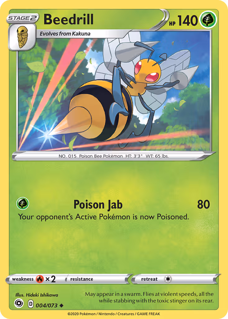 Beedrill 4/73 Pokemon card