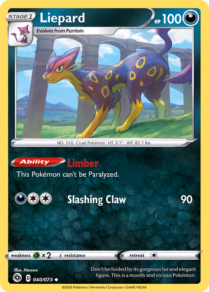 Liepard 40/73 Pokemon card