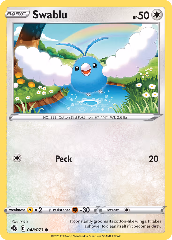 Swablu 48/73 Pokemon card