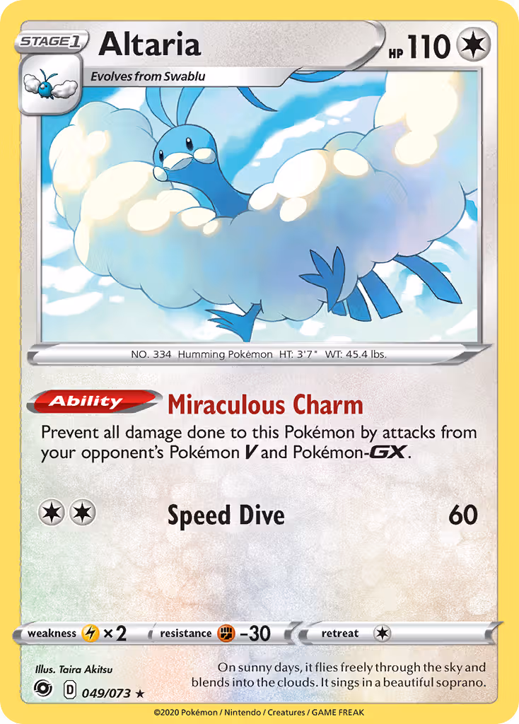 Altaria 49/73 Pokemon card