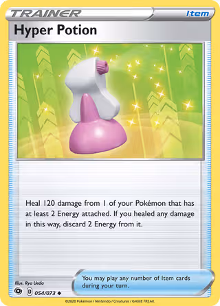 Hyper Potion 54/73 Pokemon card