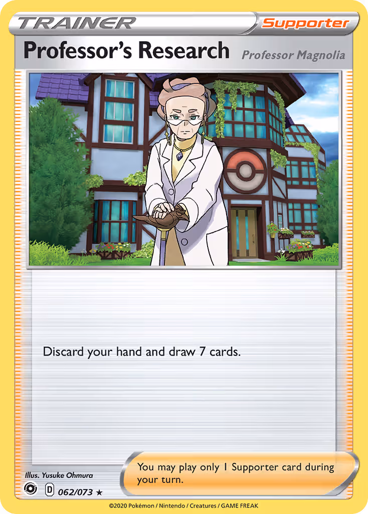Professor's Research (Professor Magnolia) 62/73 Pokemon card