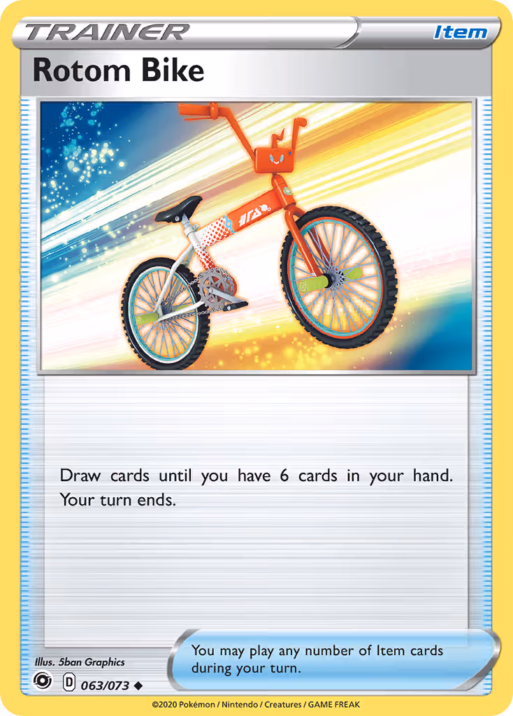 Rotom Bike 63/73 Pokemon card