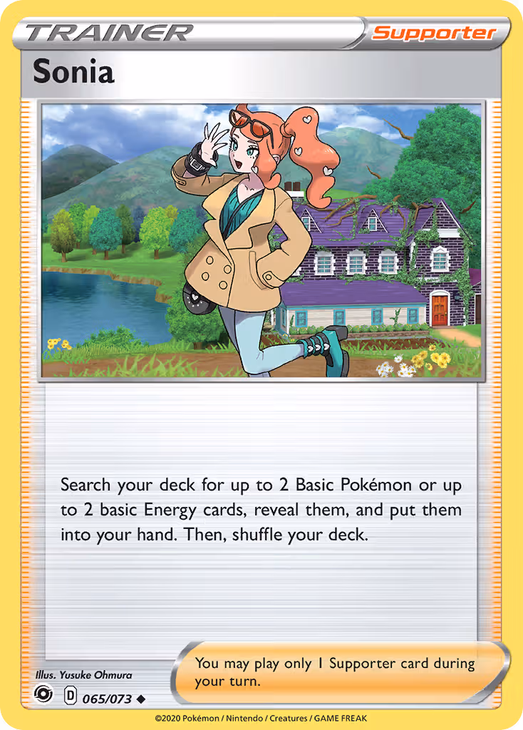 Sonia 65/73 Pokemon card