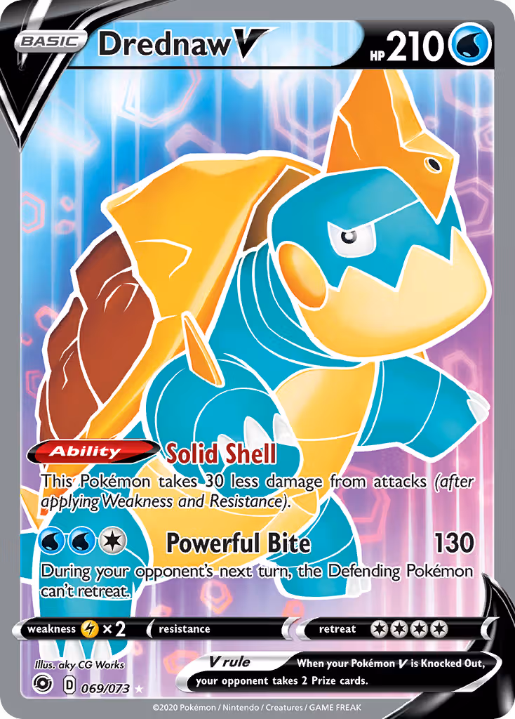 Drednaw V 69/73 Pokemon card
