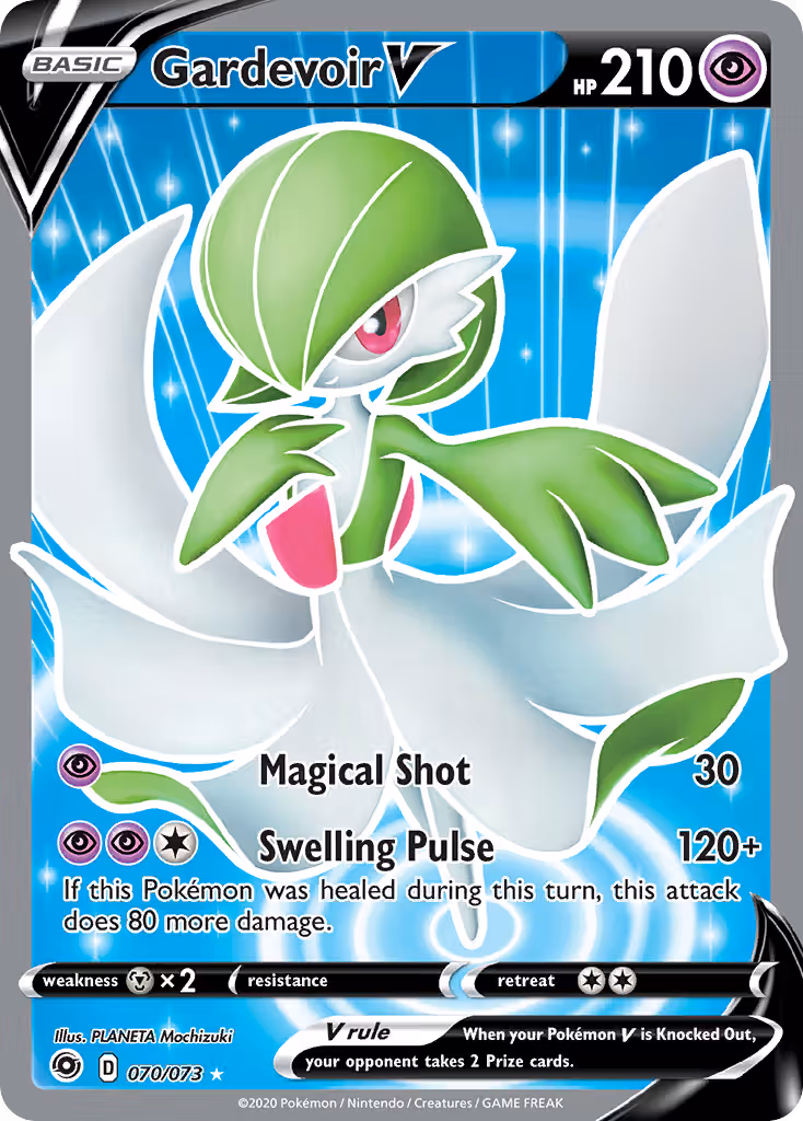 Gardevoir V 70/73 Pokemon card