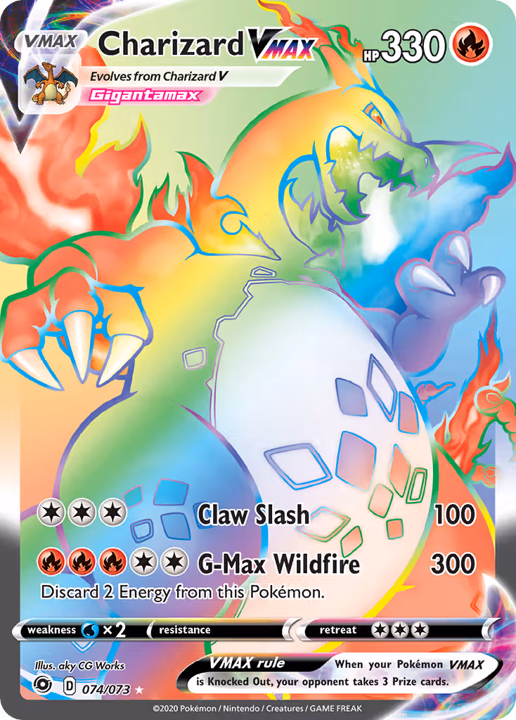Charizard VMAX 74/73 Pokemon card