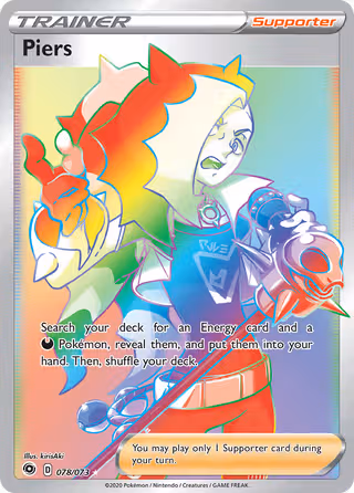 Piers 78/73 Pokemon card