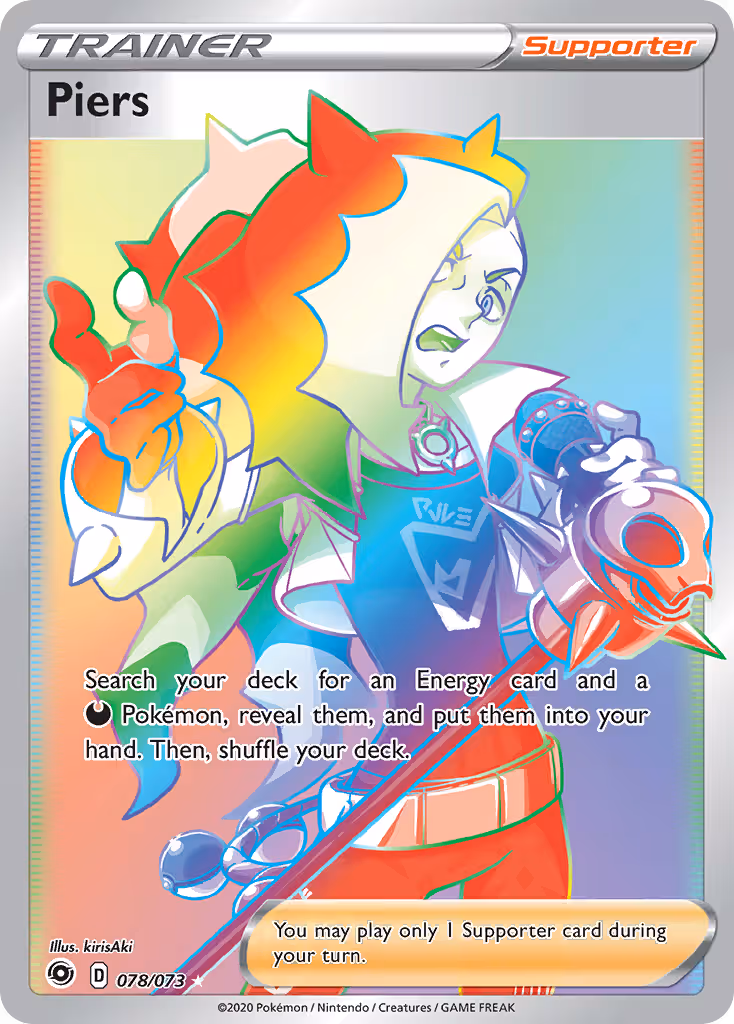 Piers 78/73 Pokemon card
