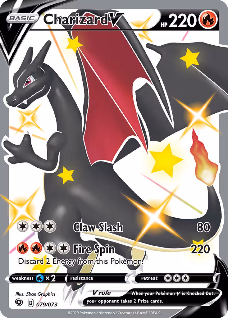 Charizard V 79/73 Pokemon card