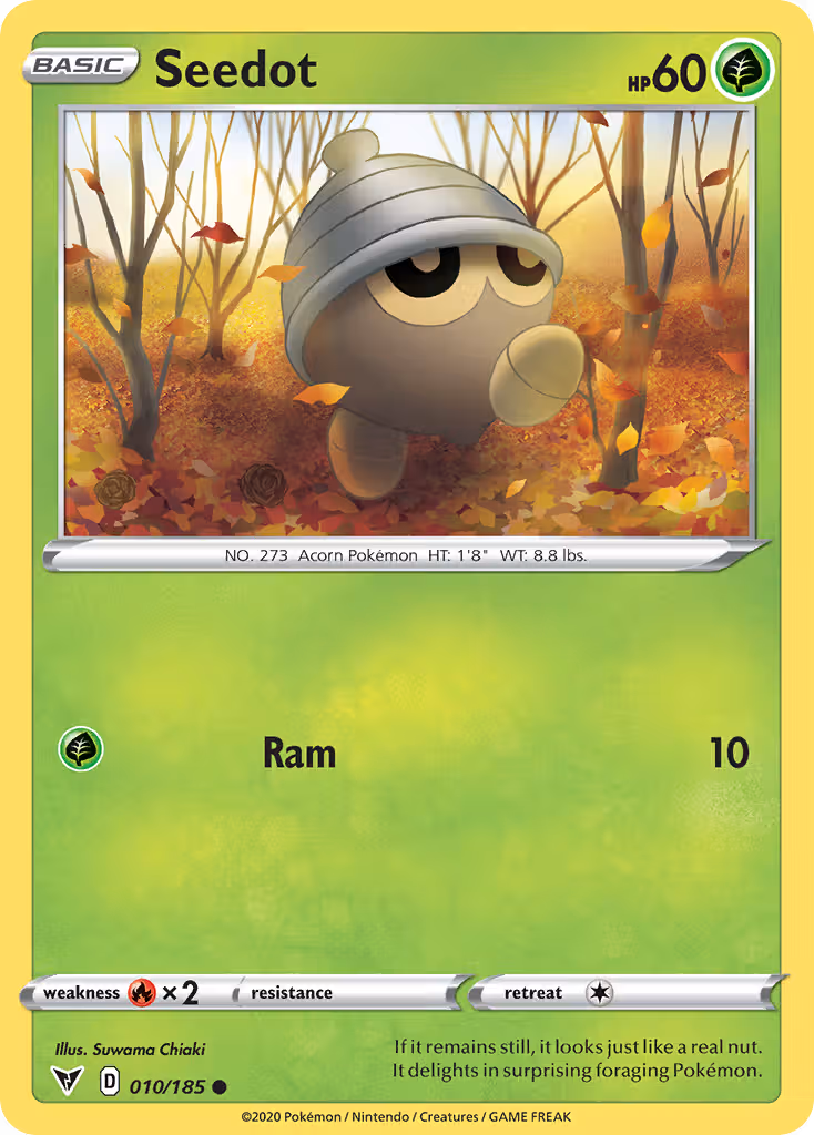 Seedot 10/185 Pokemon card