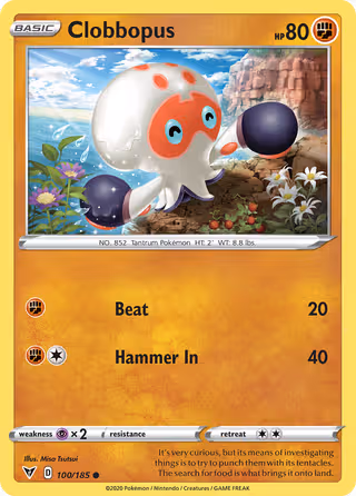 Clobbopus 100/185 Pokemon card
