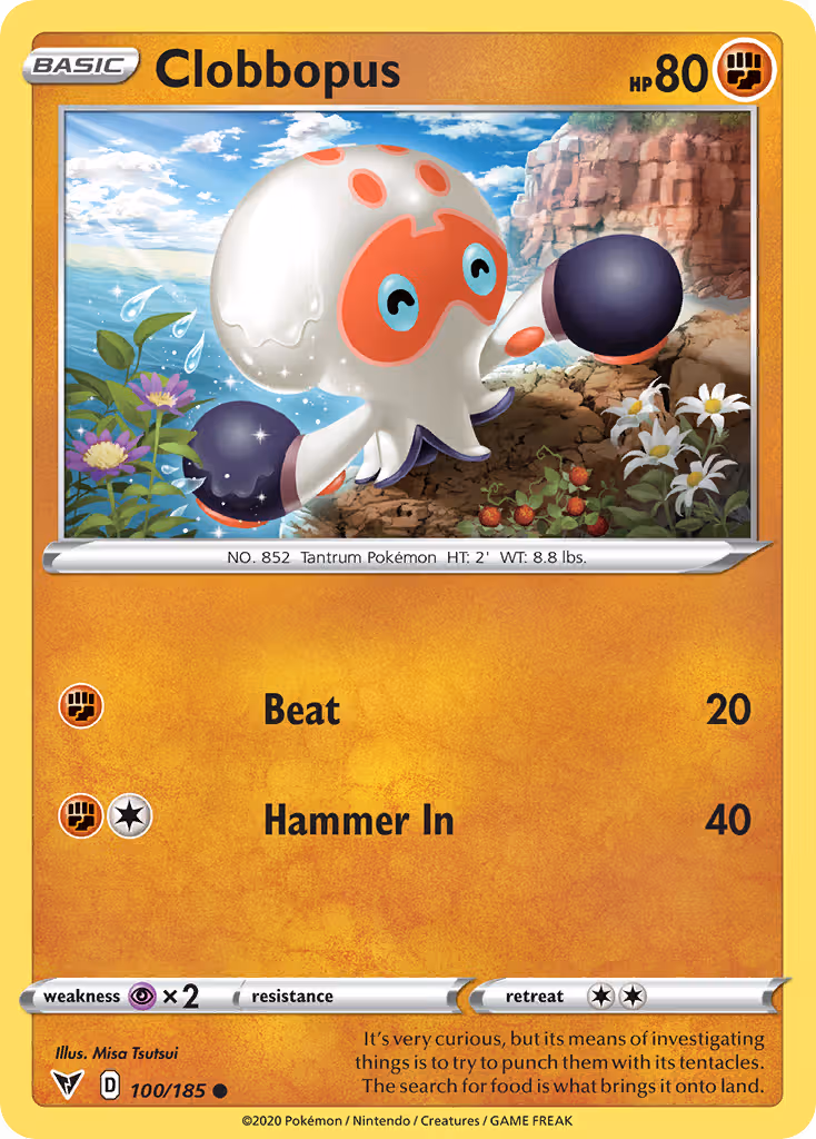 Clobbopus 100/185 Pokemon card