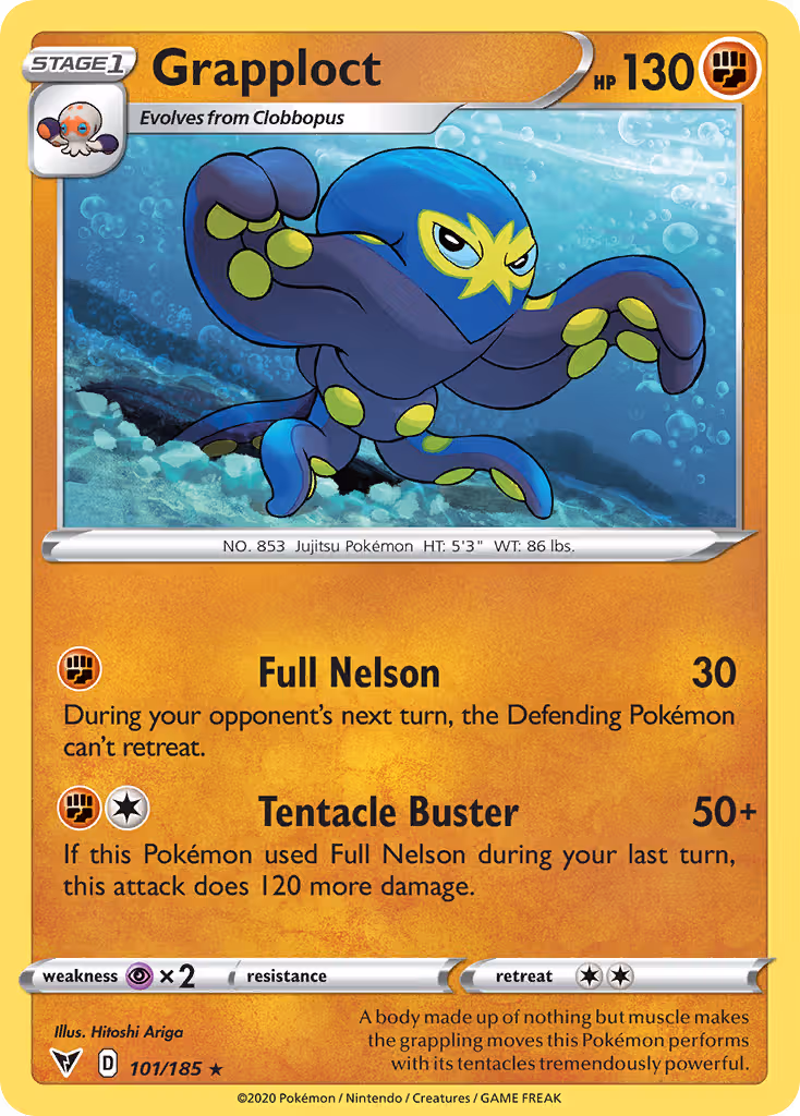 Grapploct 101/185 Pokemon card