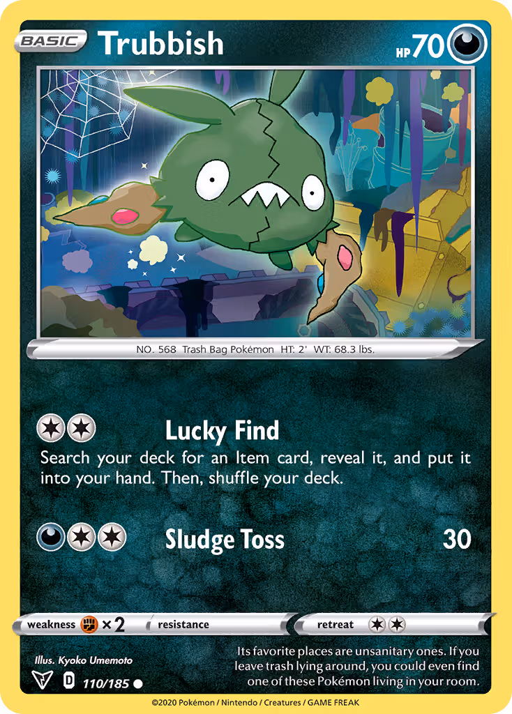 Trubbish 110/185 Pokemon card