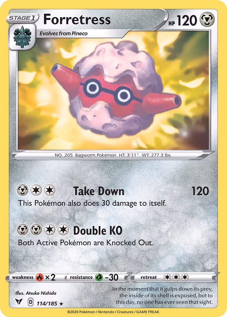 Forretress 114/185 Pokemon card