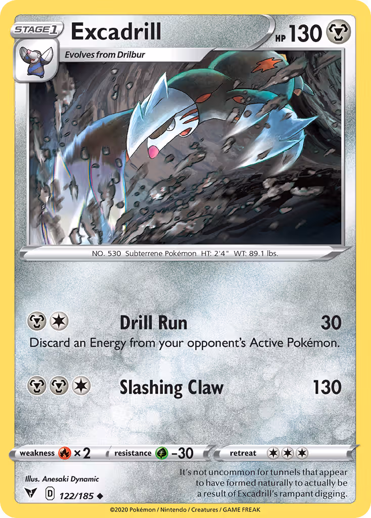 Excadrill 122/185 Pokemon card