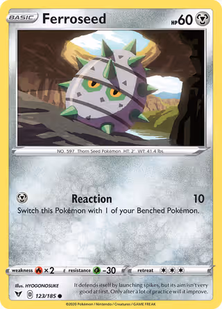 Ferroseed 123/185 Pokemon card