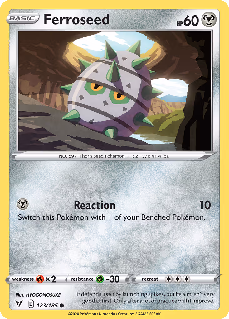 Ferroseed 123/185 Pokemon card