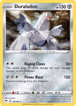 Duraludon 129/185 Pokemon card
