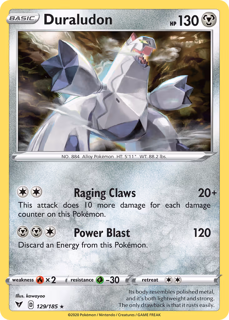 Duraludon 129/185 Pokemon card