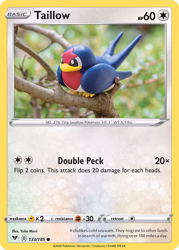 Taillow 133/185 Pokemon card