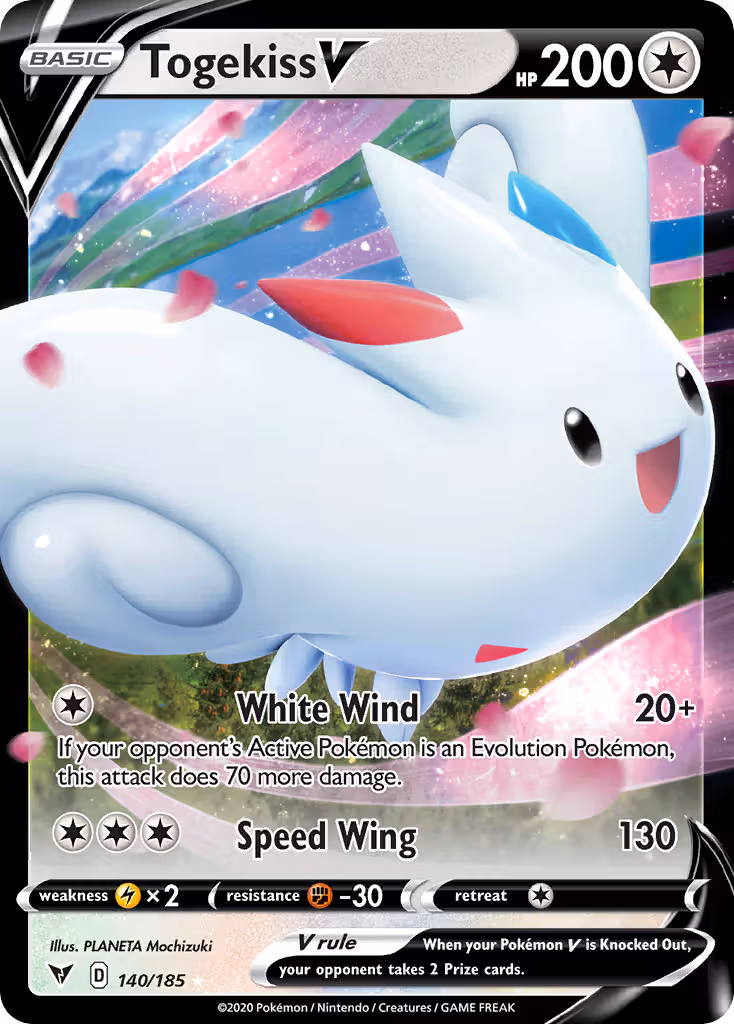 Togekiss V 140/185 Pokemon card