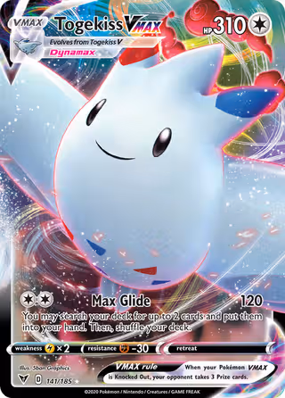Togekiss VMAX 141/185 Pokemon card
