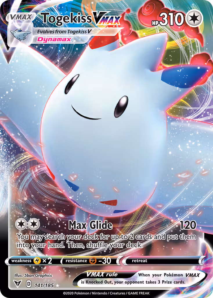 Togekiss VMAX 141/185 Pokemon card
