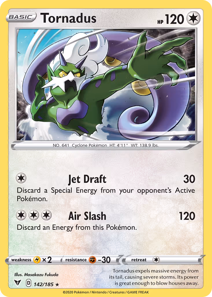 Tornadus 142/185 Pokemon card