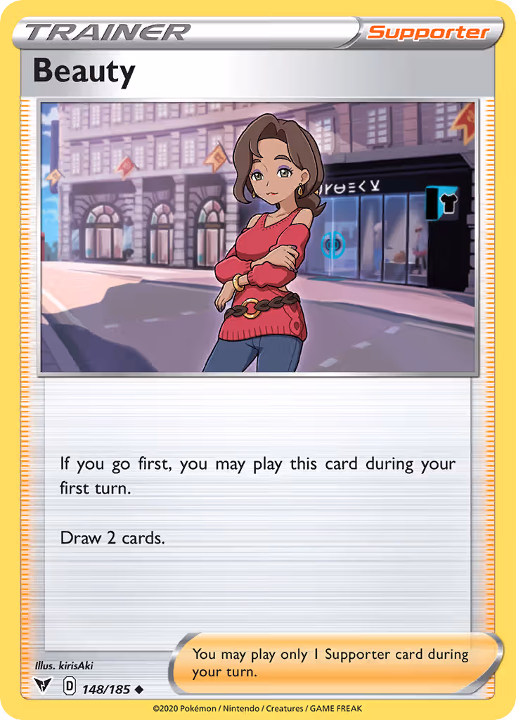 Beauty 148/185 Pokemon card