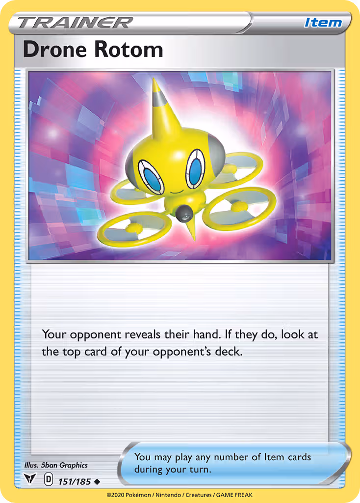 Drone Rotom 151/185 Pokemon card