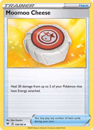 Moomoo Cheese 156/185 Pokemon card