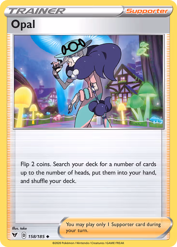 Opal 158/185 Pokemon card