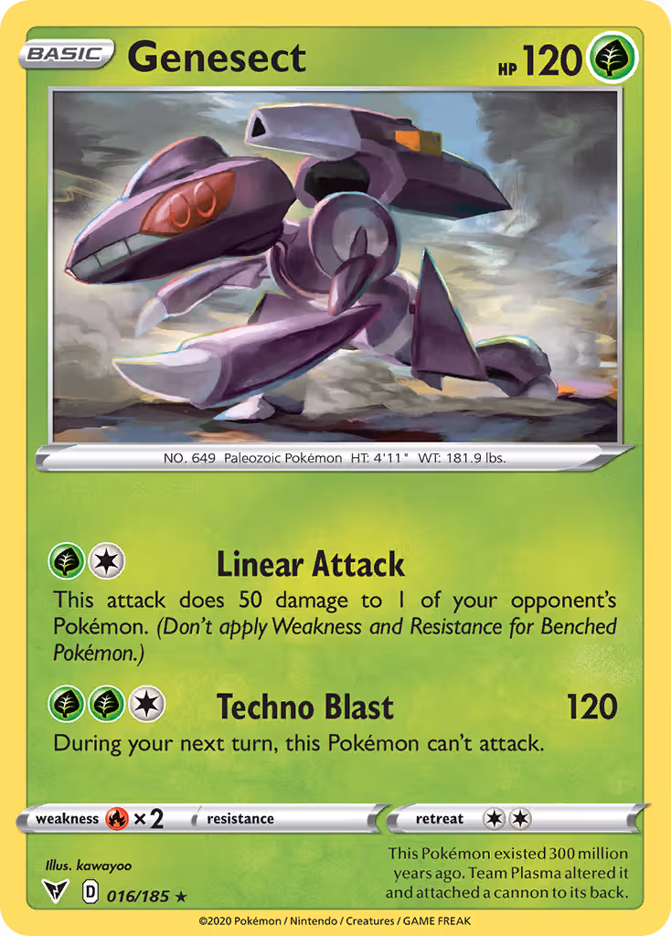 Genesect 16/185 Pokemon card