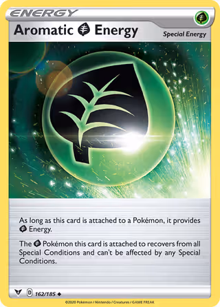 Aromatic Grass Energy 162/185 Pokemon card