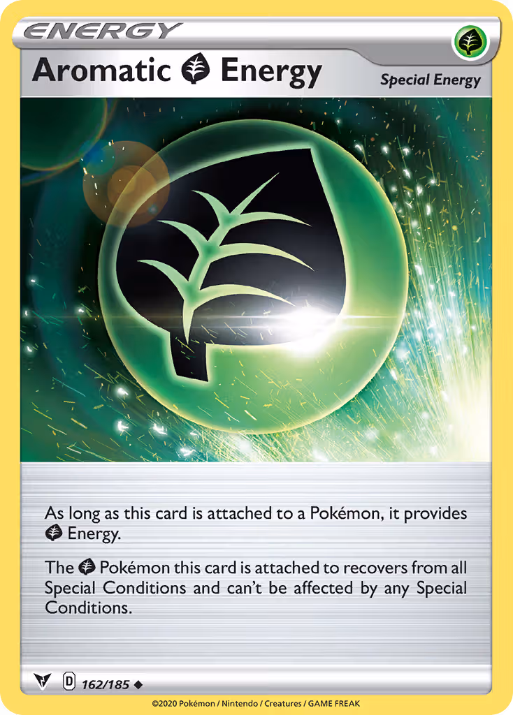 Aromatic Grass Energy 162/185 Pokemon card