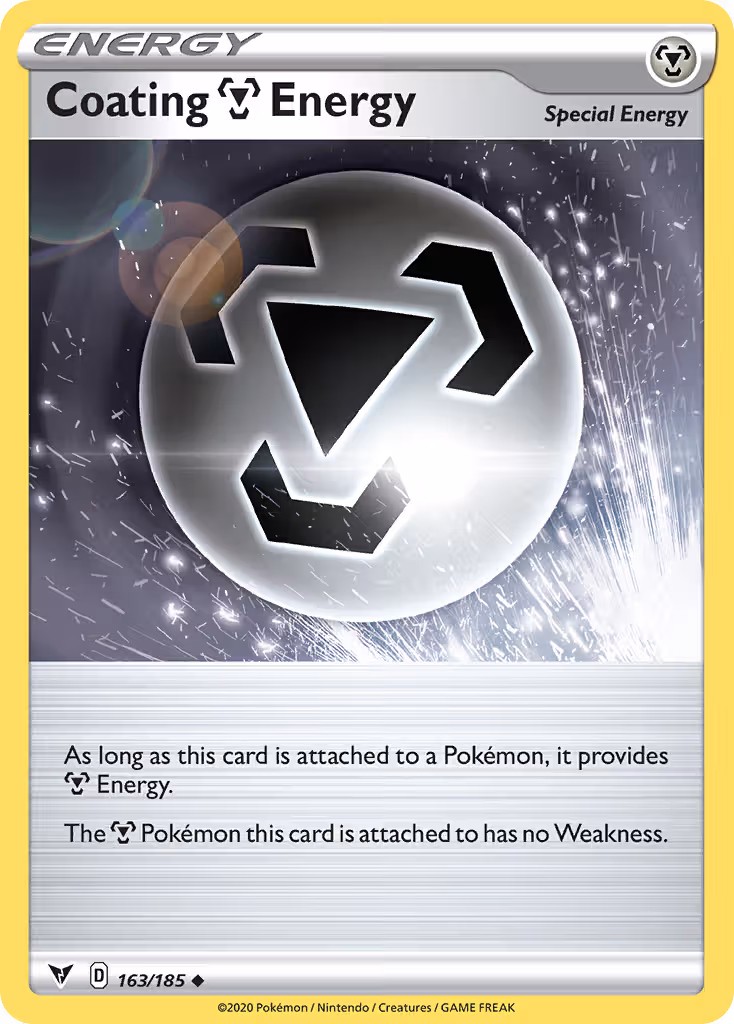 Coating Metal Energy 163/185 Pokemon card