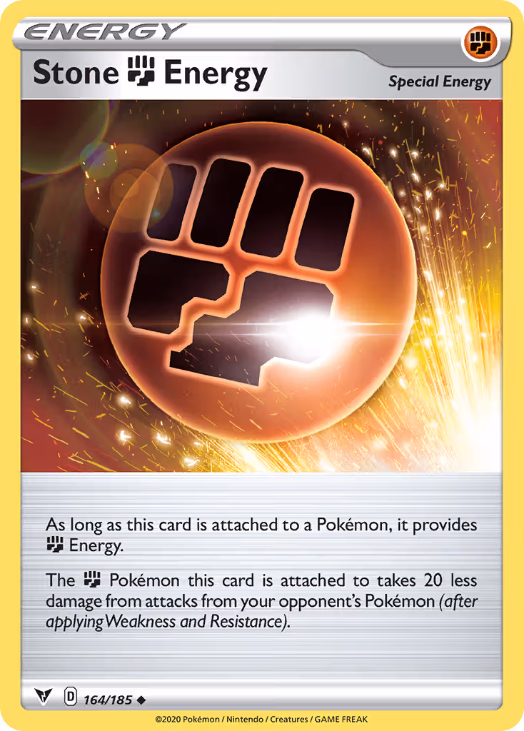 Stone Fighting Energy 164/185 Pokemon card
