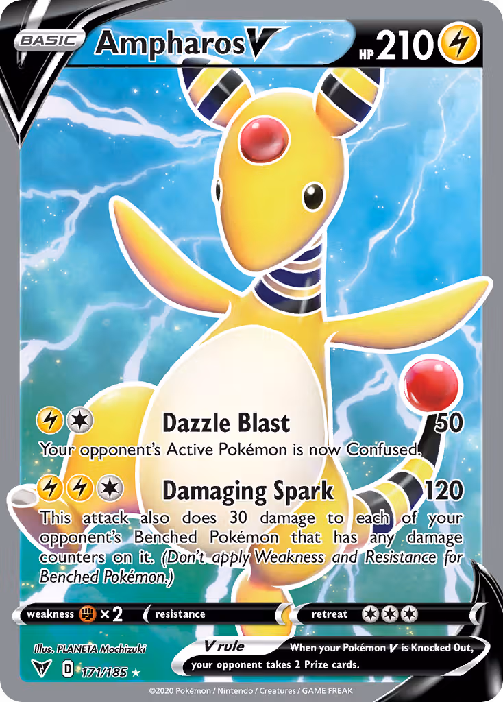Ampharos V 171/185 Pokemon card