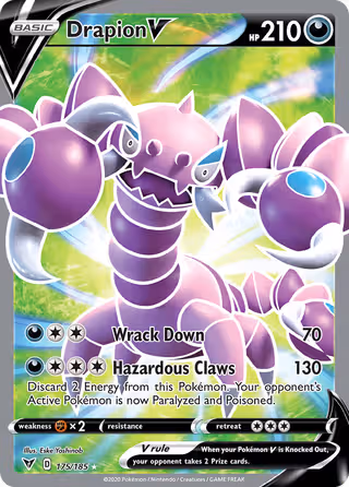 Drapion V 175/185 Pokemon card