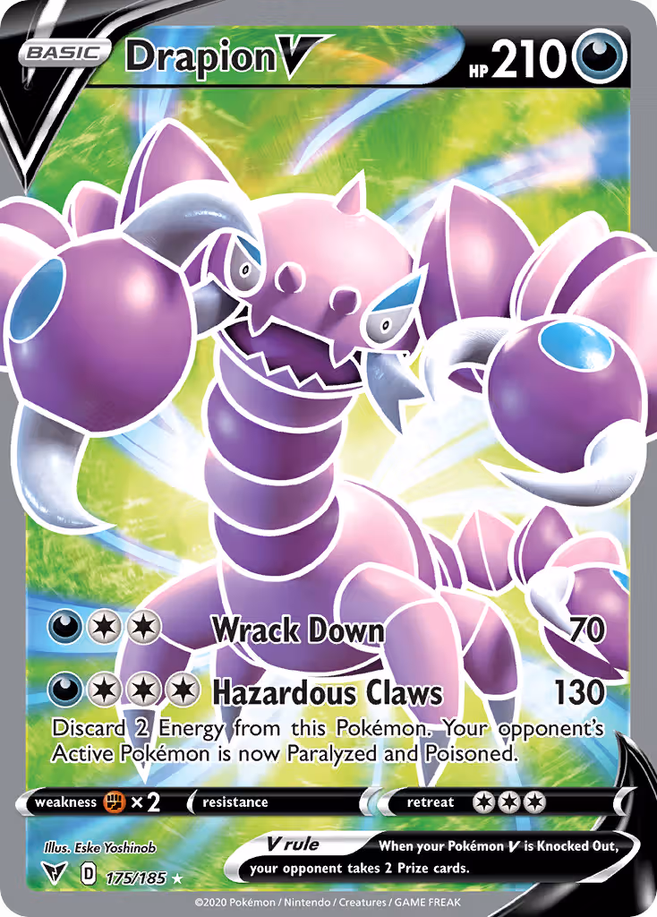 Drapion V 175/185 Pokemon card
