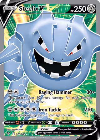 Steelix V 176/185 Pokemon card