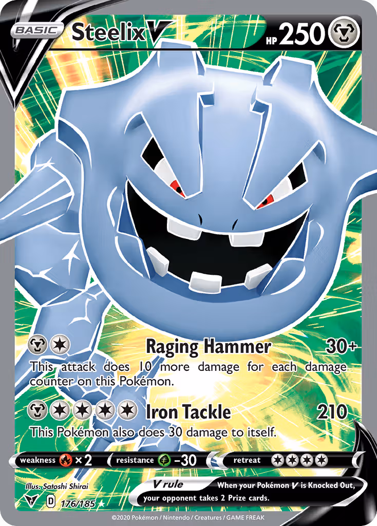 Steelix V 176/185 Pokemon card