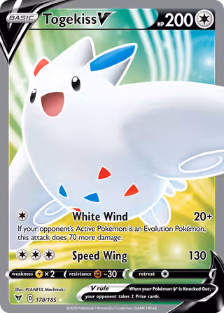Togekiss V 178/185 Pokemon card